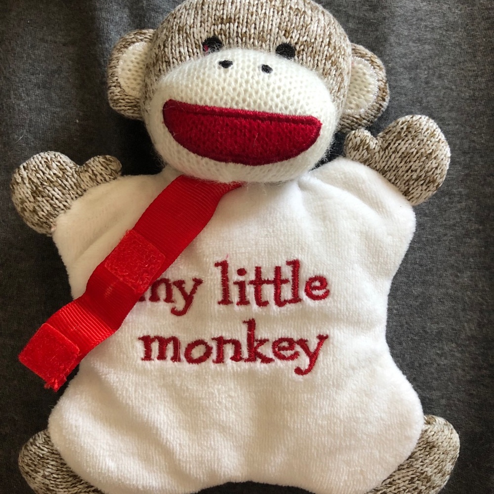 Monkey pacifier holder